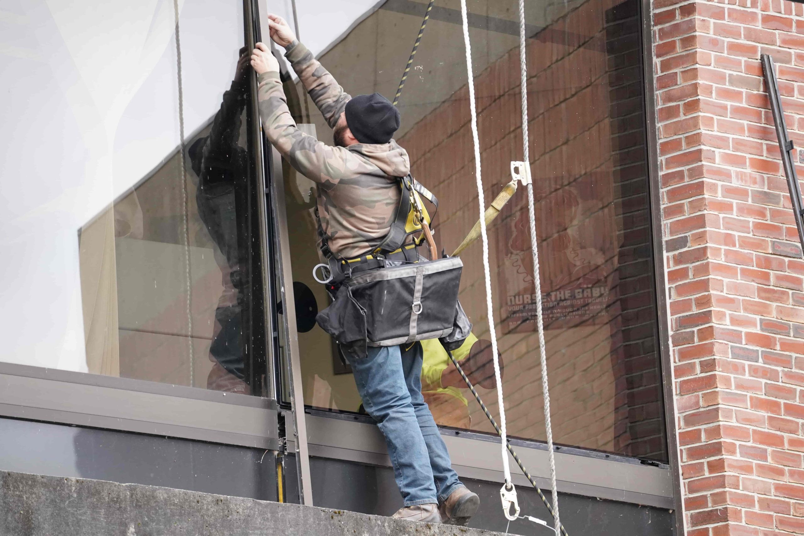 window glass installation